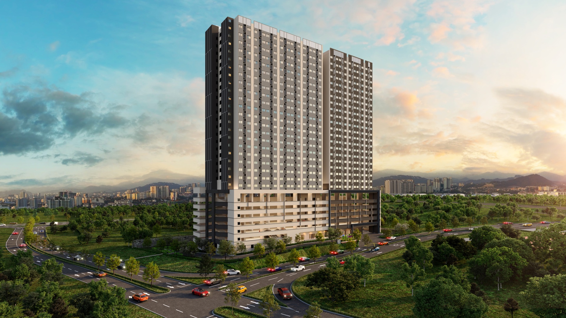 D'Nuri Residences fasad utama